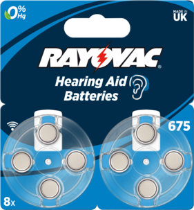 Hörapparatsbatteri 675 Rayovac