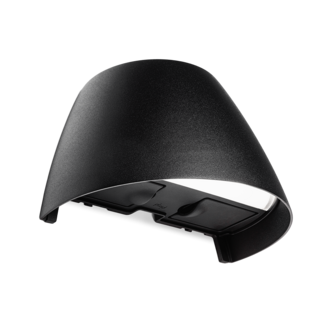 Plejd smart fasadebelysning ned med stikkontakt, svart