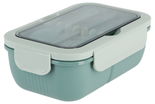 Matlåda med bestick och två fack