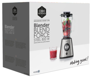 OBH Nordica Blendforce Steel blender, 1,25 liter