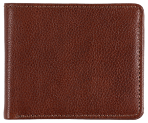 Korthållare i äkta läder, 8 fack, brun