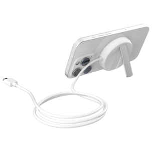 Trådløs magnetisk Qi2-lader med stativ, 25 W