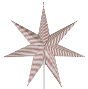 Northlight adventsstjärna rand, papper, 60 cm