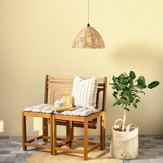 Kattovalaisin aurinkokenno roikkuva polyrottinki 40 cm