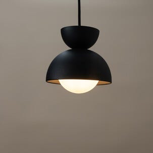 Birk hengende vinduslampe i svart metall 15 cm, Northlight