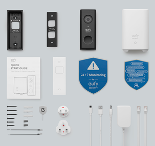Langaton video-ovikello Eufy Video Doorbell 2K kit