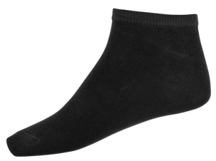 Ankelstrumpor svarta, 5-pack