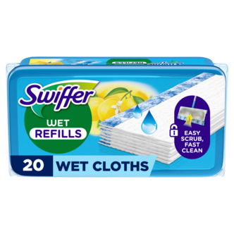Swiffer Wet Refill fuktiga rengöringsdukar, 20-pack