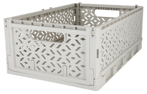 Klappbox av återvunnen plast, XL 48,8 x 33,1 x 19 cm