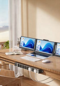 Exibel Dual monitor portabel skärm till laptop, 14,1 tum