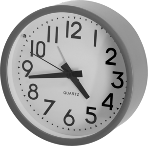 Analog vekkerklokke med belysning og slumrefunksjon, 12 cm