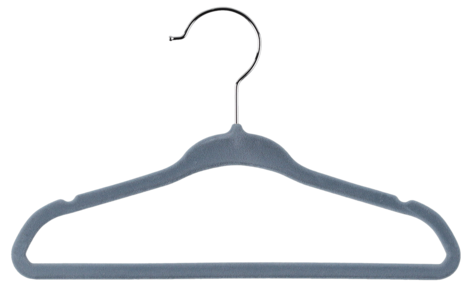 Galge med flossad yta för barnkläder, 6-pack