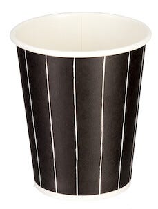 Engangskrus 23 cl svart/hvit 20-pack