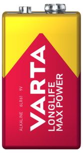Varta Longlife Max Power 9 V batteri, 1 pack