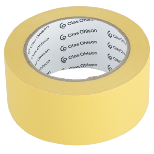 Maskeringstejp utomhus, gul byggtejp, 50 mm x 33 m