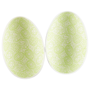 Påskägg papper, med färgglada motiv, 15 cm