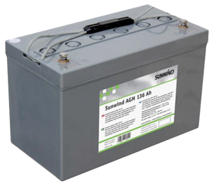 Sunwind nödströmsanläggning 0,7 kWh AGM