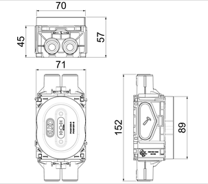Apparatdosa ELKO Flexi+ 1,5-facks  