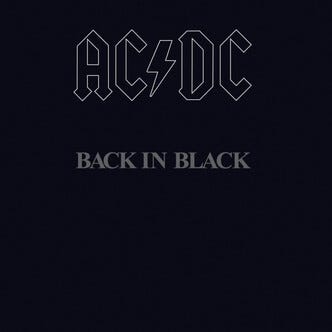 AC/DC Back in Black vinylskiva