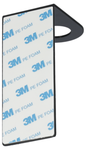 Selvheftende holder til såpepumpe, mattsvart