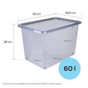 Förvaringslåda Modul, rökfärgad