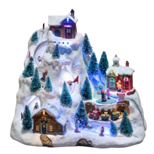 Konstsmide julby LED, Mekanisk skidbacke med musik