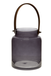 Glasslykt med håndtak