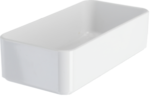 Organizer Calm Säilytyslaatikko valkoista muovia