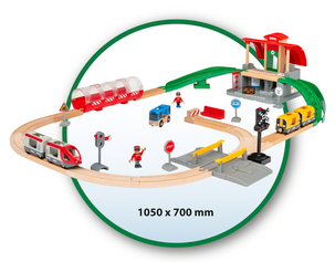 Brio Central Station Set 33989 togstasjon, fra 3 år