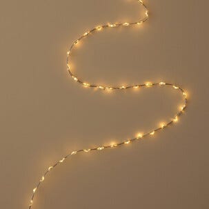 Lyslenke, fleksibel og formbar, tette varmhvite micro-LED, 3 m