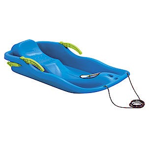 Pulka med dragsnöre och broms, 3+