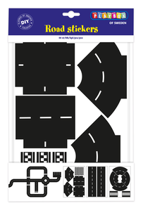 Klistermärken vägbana