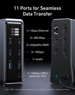 Anker Prime dokkingstasjon 14-i-1 160W Dual Display
