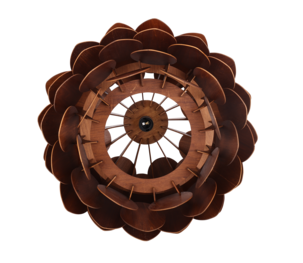 Northlight Alve taklampe i tre, 55 cm