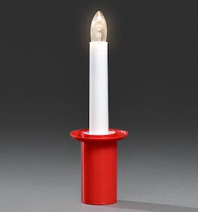 Paristokäyttöinen Lucia-kynttilä LED Konstsmide