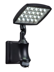 Northlight utelys med solcelle og bevegelsessensor