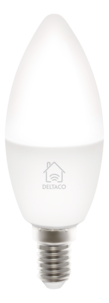 Deltaco Smart Home WiFi dimbar LED-pære E14 5 W