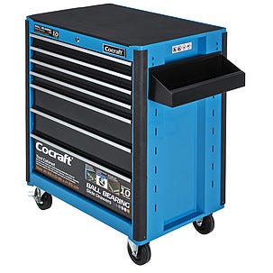 Työkalukaappi, jossa 90 työkalua