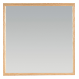 Spegel med träram, för vägg, kvadratisk, 40x40 cm