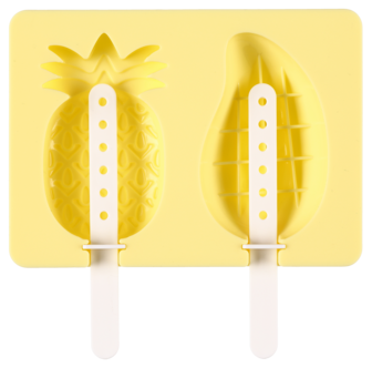 Glassform silikon fruktformer, 2 pinnglassar