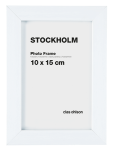 Fotoram Stockholm, vit