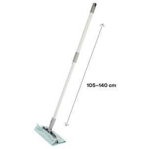 Gulvmopp startsett med teleskopskaft og kluter