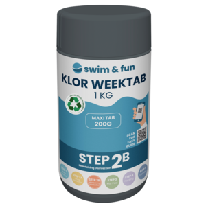 Swim & Fun Klor WeekTab klortabletter basseng 200 g, 1 kg