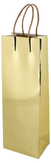 Presentpåse flaska guld, FSC