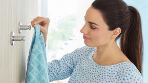 Tesa Smooz badrockskrok självhäftande, förkromad metall