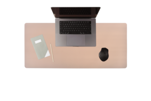 Stor musematte, skrivebordsunderlag i skinnimitasjon 90 × 40 cm