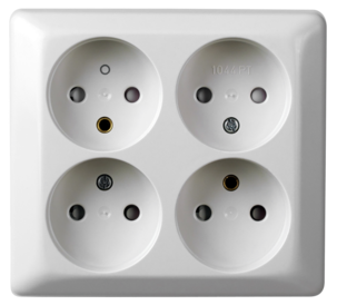 Elko RS utenpåliggende kontakt 4 porter