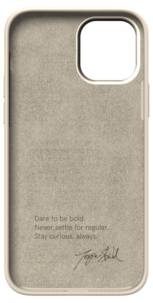 Nudient Bold Case mobildeksel til iPhone 12/12 Pro, beige