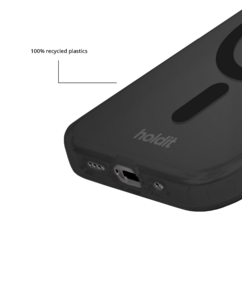 Holdit Transparent Case MagSafe iPhone 12/12 Pro mobilskal