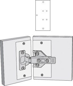 Habo reparasjonsplate til skap, hvit